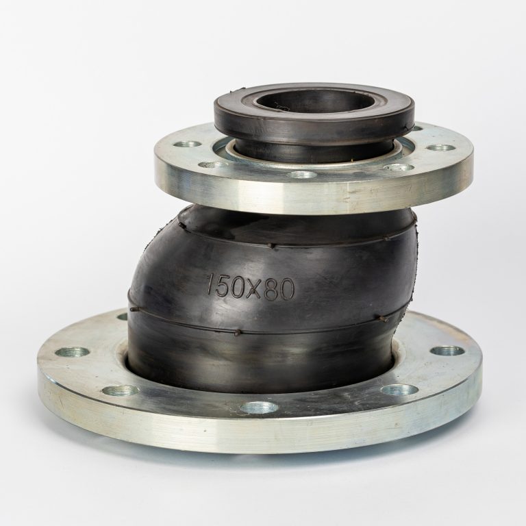 Eccentric rubber coupling