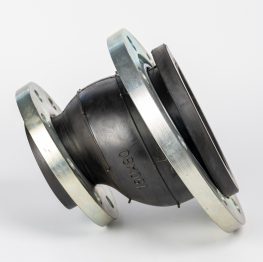 Eccentric rubber coupling